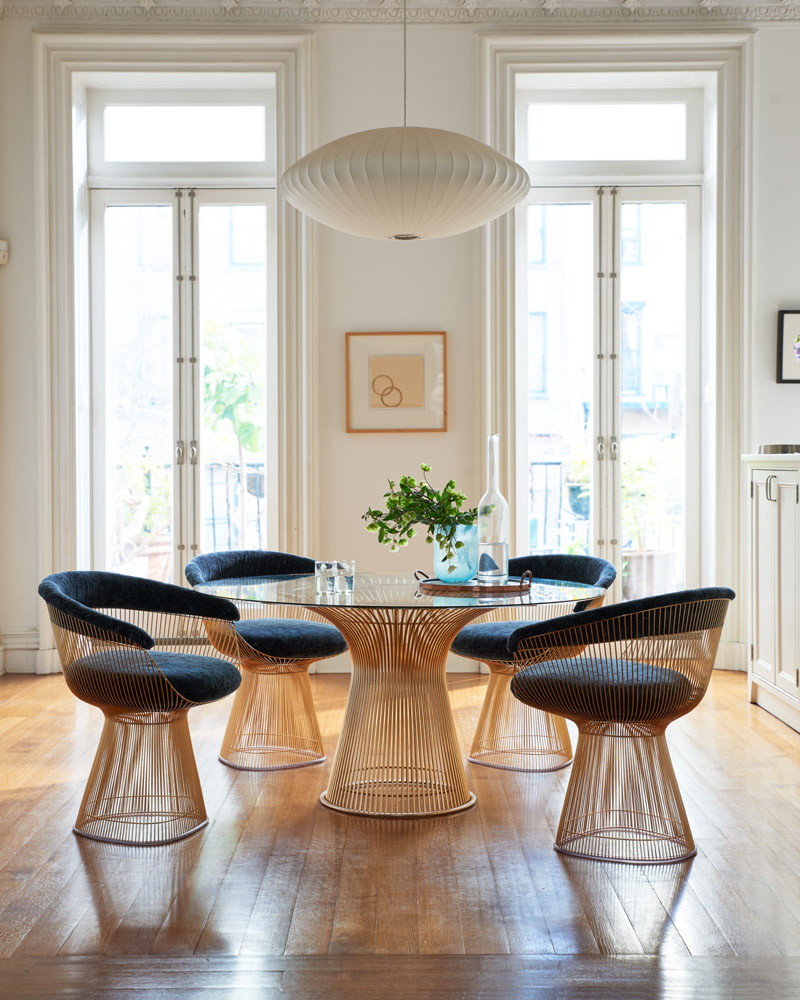 LIGNE PLATNER HIGH TABLE AND SIDE CHAIR GOLD (KE0033) MEDIUM
