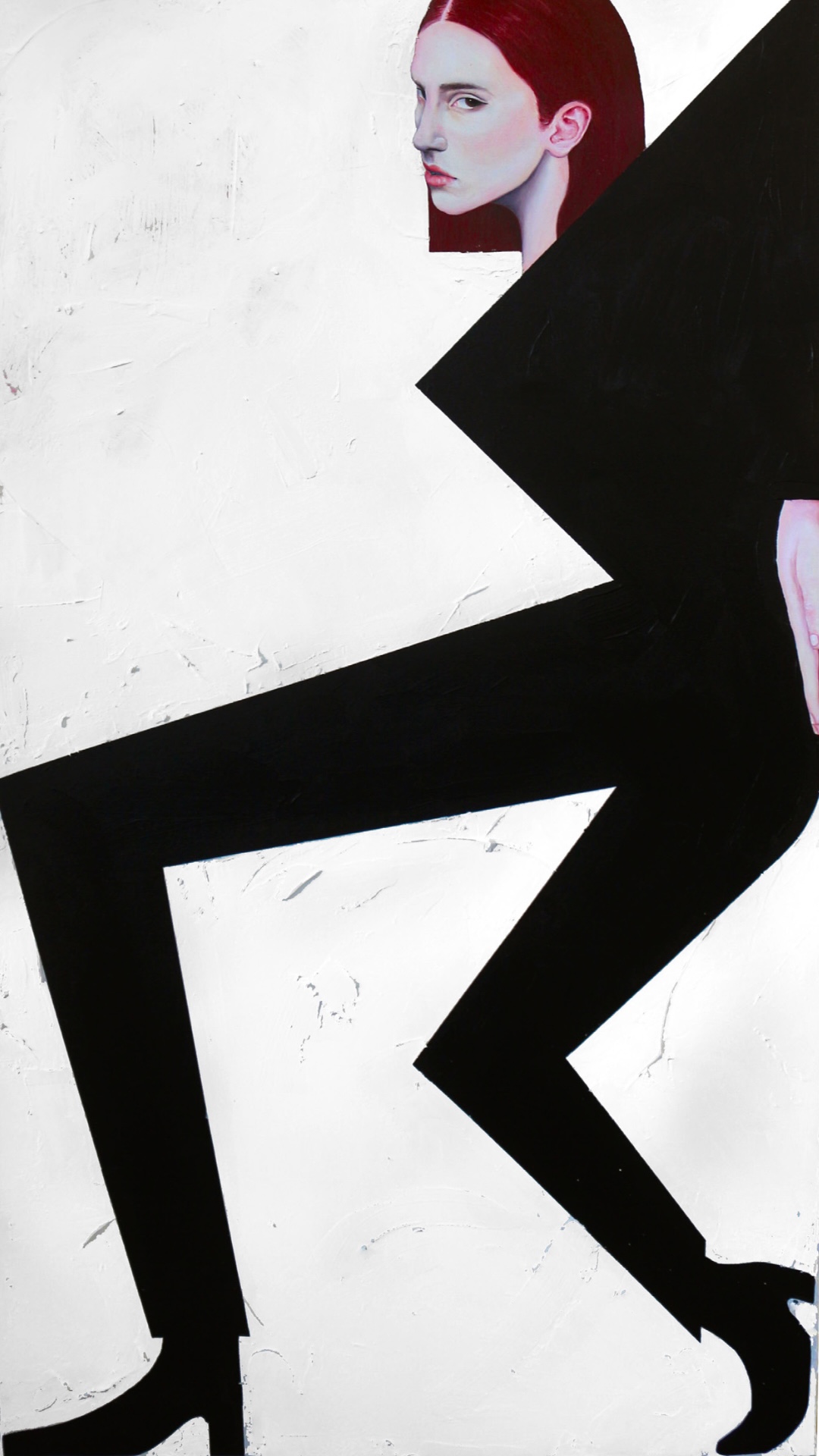 AAF26 GALERIE DURET THEO MOURY SERIE DEPEPLEUR  NUMERO  9 ACRYLIC PAINTING 110CM X 60CM 1100EUR