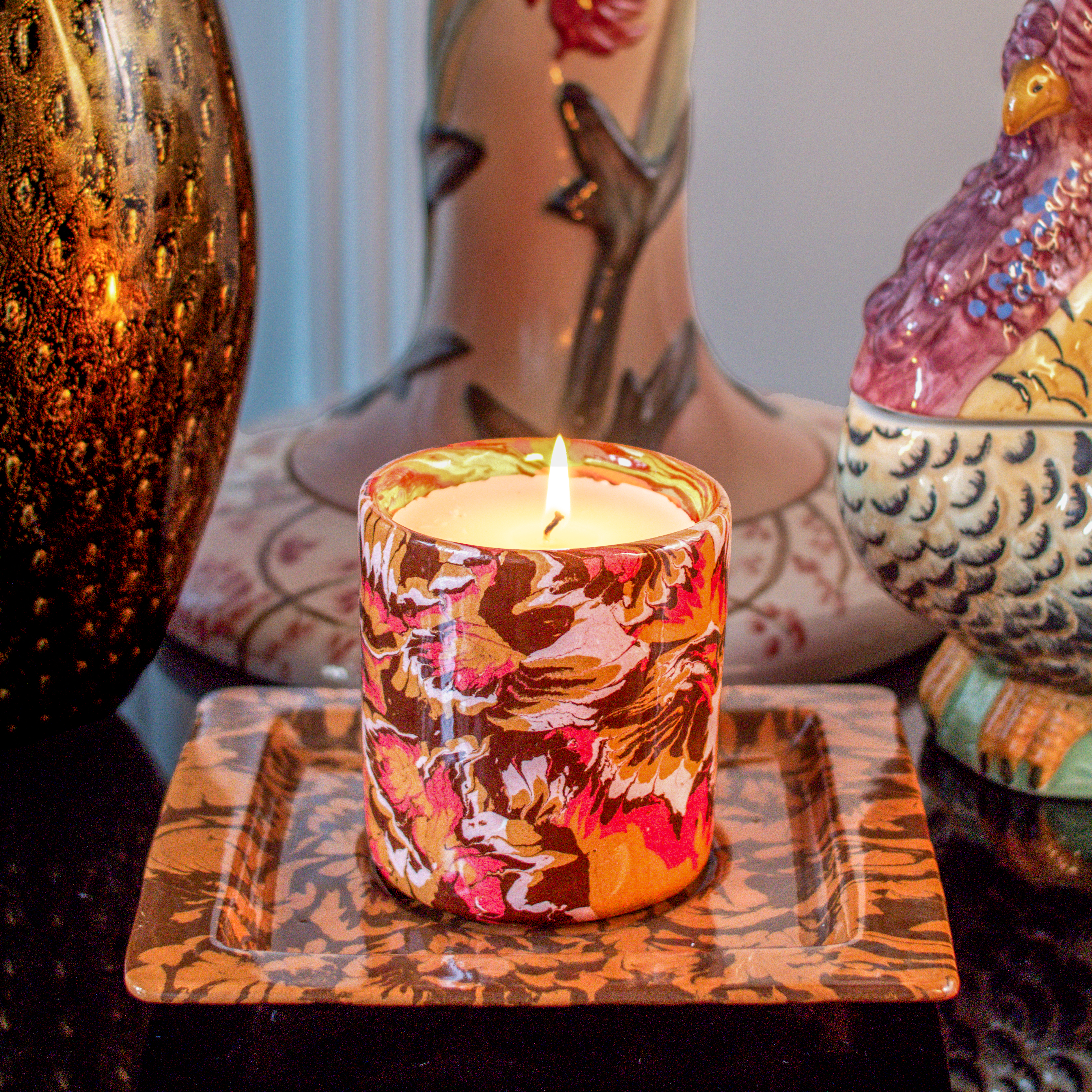 GILLES DEWAVRIN TERRES MELEES CANDLES 60EUR SINGLE TRAY 195EUR CREDIT ARNO CARAVEL 6