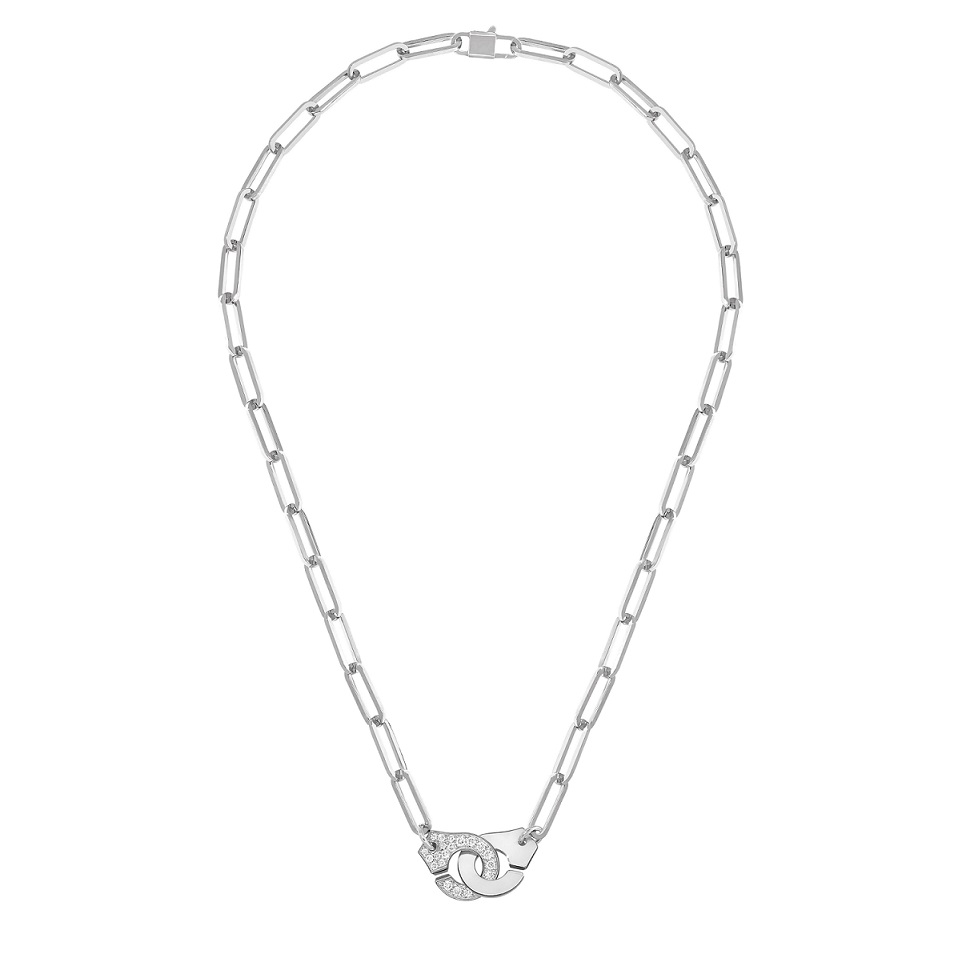 DINH VAN NECKLACE MENOTTES R10 WHITE GOLD DIAMONDS