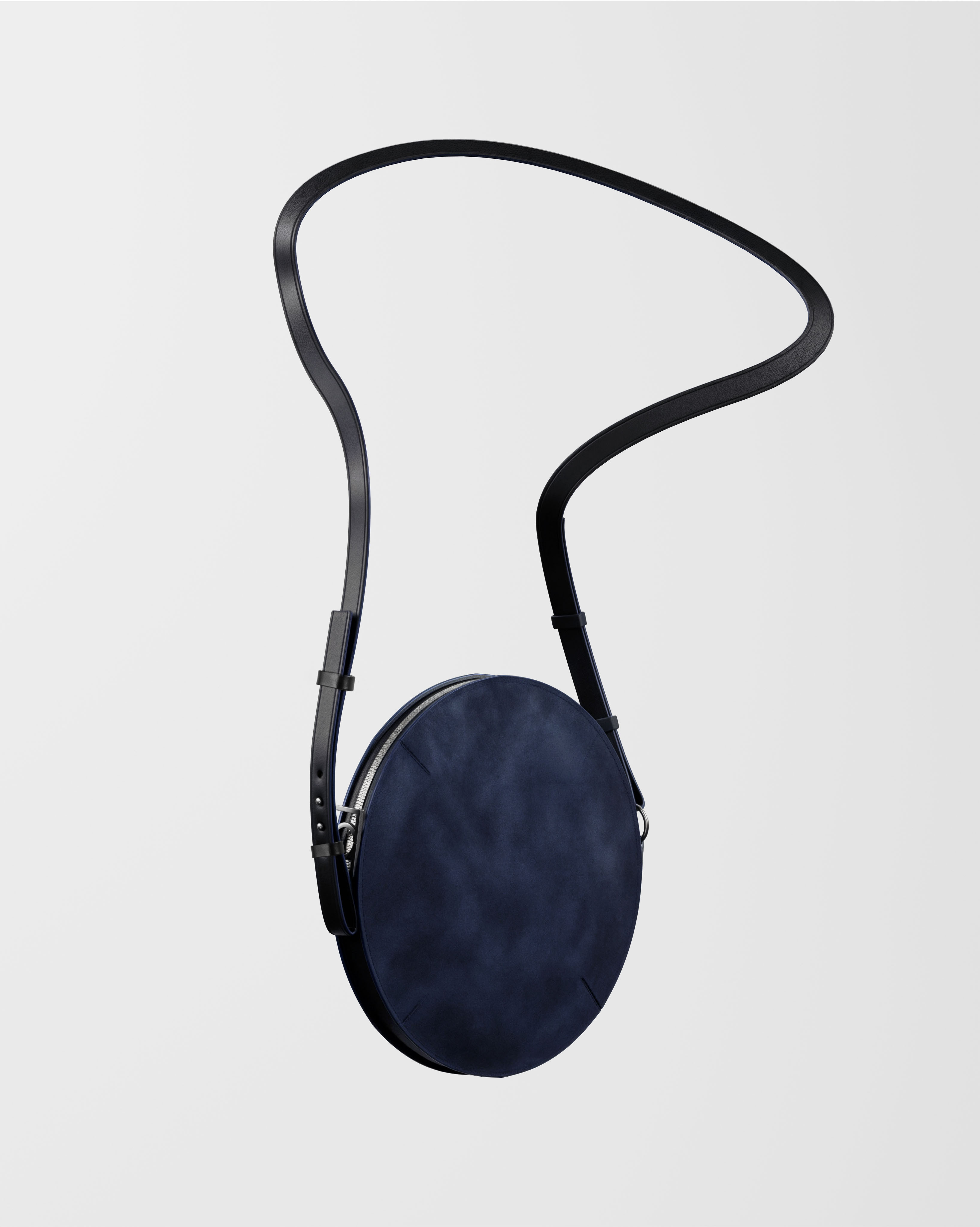 AMOROMA THE ROUND BAG NAVY BLUE