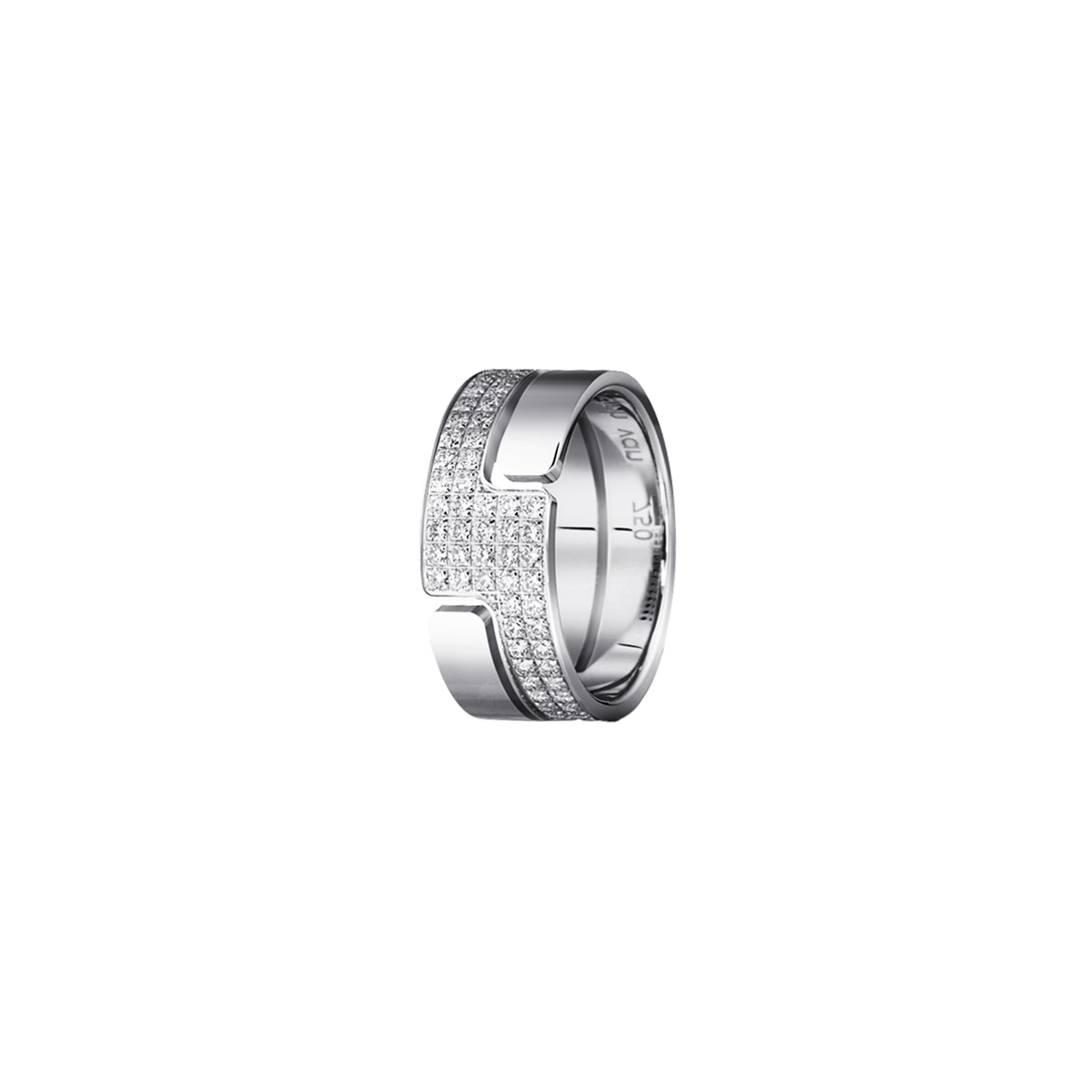 DINH VAN SEVENTIES MEDIUM RING WHITE GOLD DIAMONDS 4800EUR