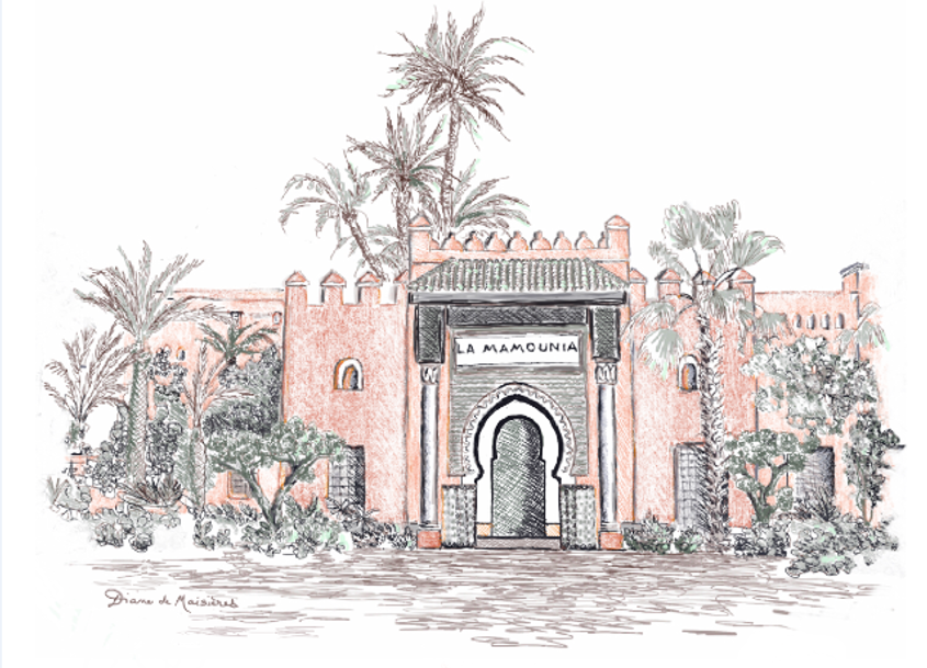 LA MAMOUNIA DRAWING