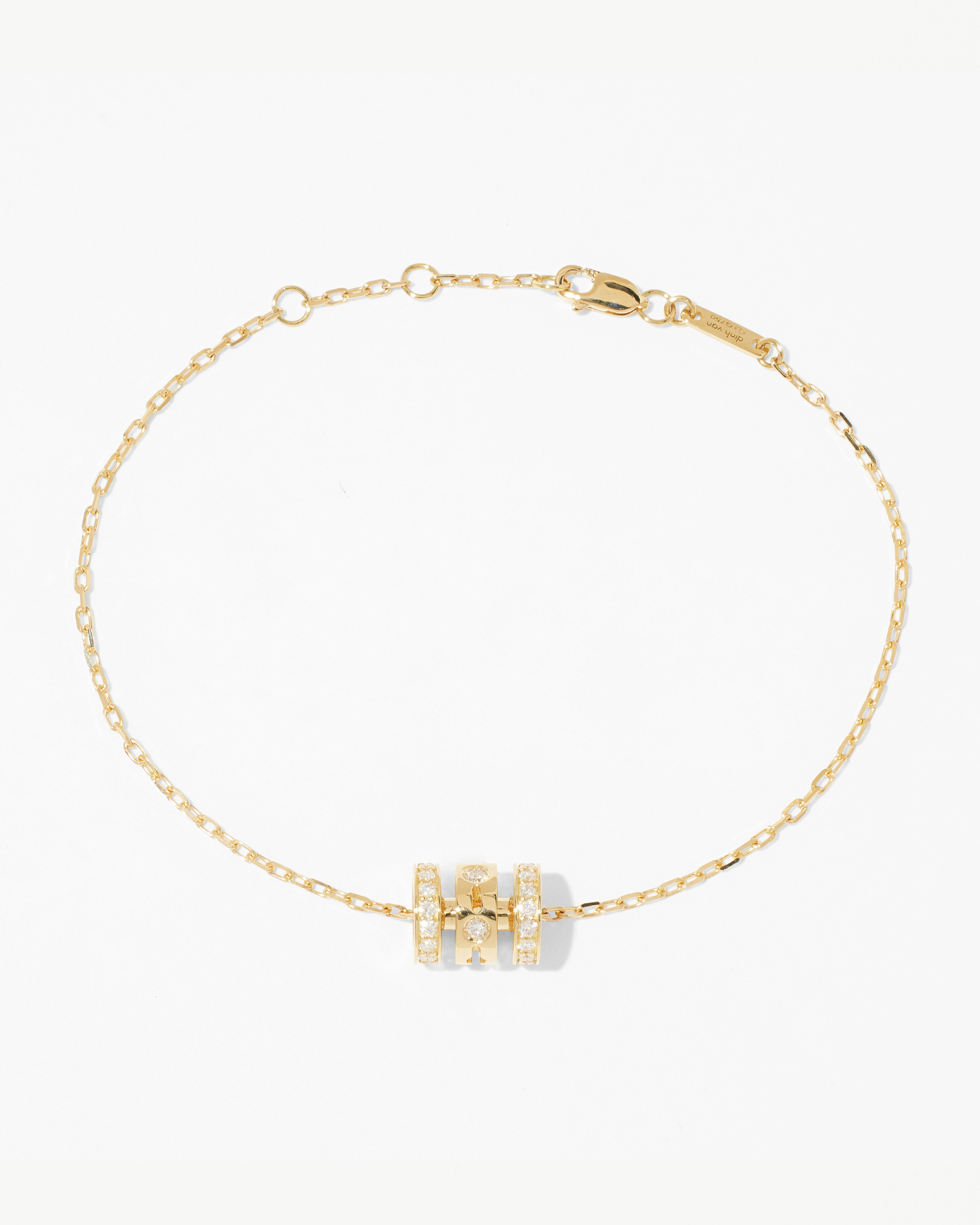 DINH VAN PULSE BRACLET YELLOW GOLD DIAMONDS 6150EUR