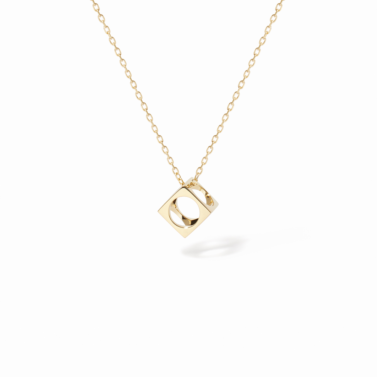 DINH VAN LE PAVE PENDANT LITLLE MODEL YELLOW GOLD