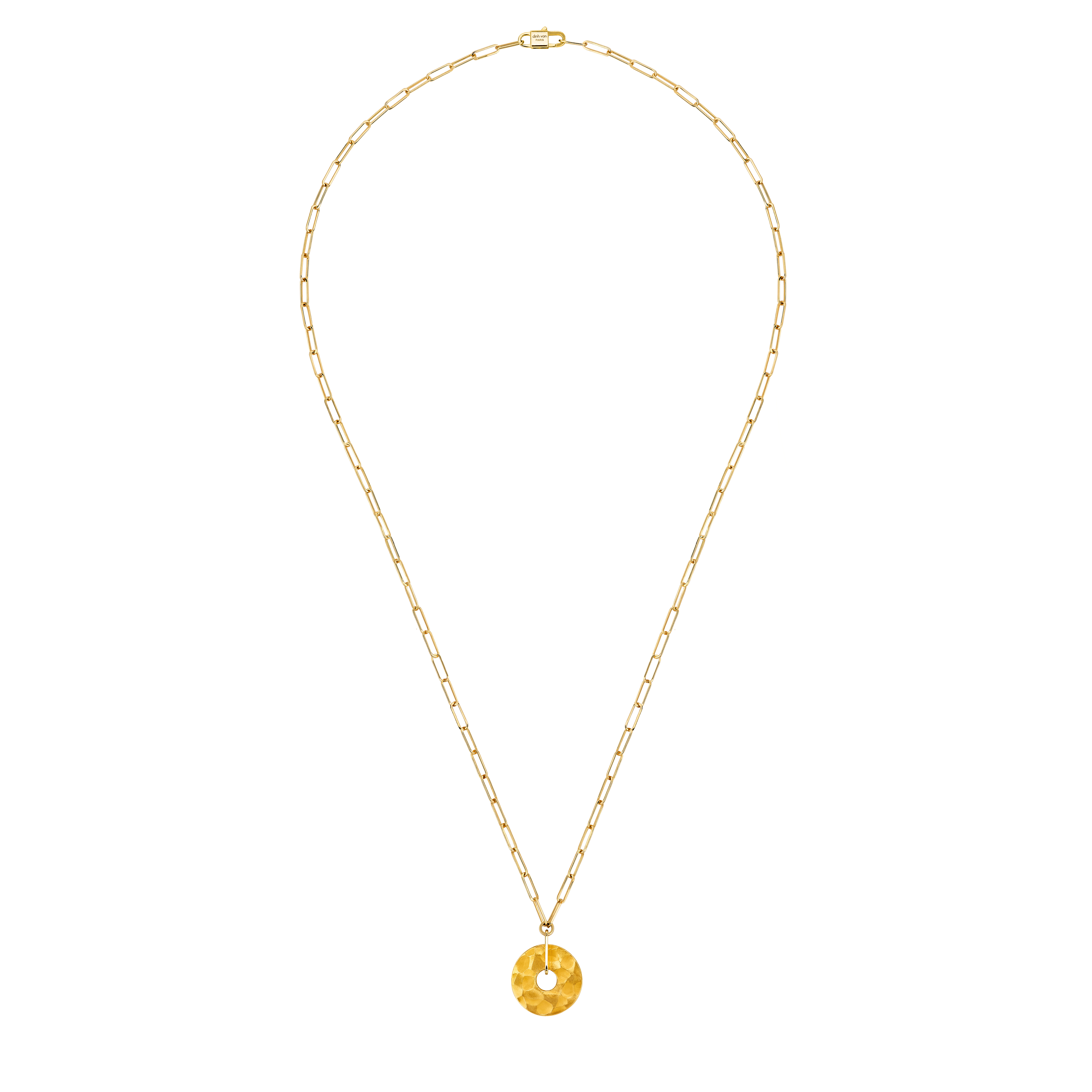 DINH VAN NECKLACE PI 14MM YELLOW GOLD